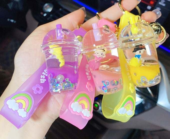 Boba Princess Keychains (3designs)